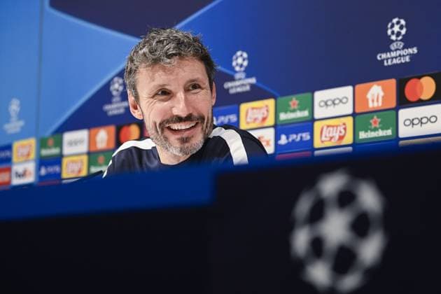 Antwerp s head coach Mark van Bommel pictured during a press conference, PK, Pressekonferenz of Belgian soccer team Royal Antwerp FC, on Tuesday 24 October 2023 in Antwerp. The team is preparing for tomorrow s game against Portuguese club FC Porto, on day three of the Champions League group stage, in the group H. TOM GOYVAERTS TomxGoyvaerts  x78417293x