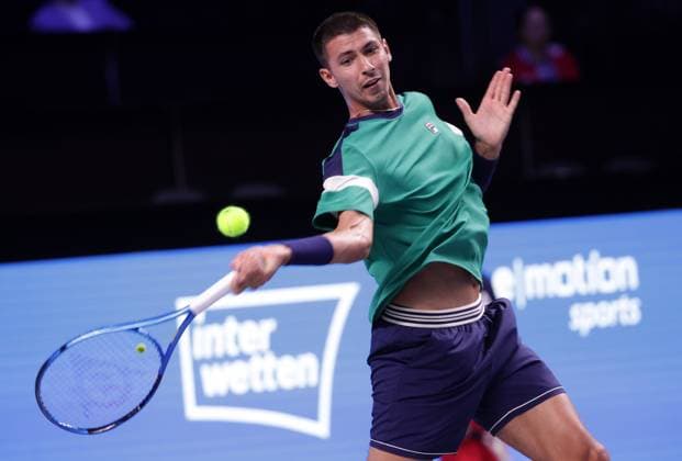 TENNIS - ATP, Tennis Herren Erste Bank Open VIENNA,AUSTRIA,24.OCT.23 - TENNIS - ATP World Tour, Erste Bank Open. Image shows Alexei Popyrin (AUS).  GEPAxpictures xWalterxLuger