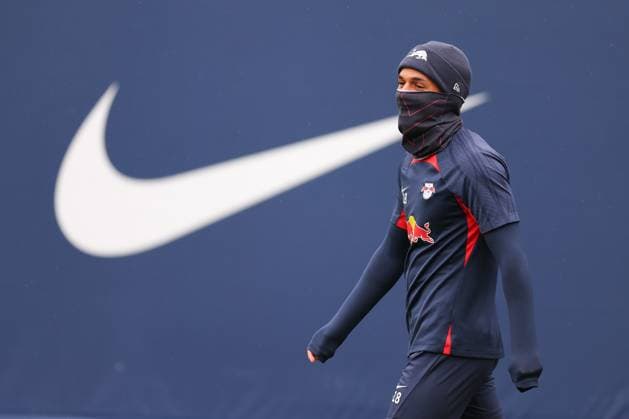 RB Leipzig training Championsleague Leipzig, 24 10 2023, training center at Cottaweg, season 2023 2024, UEFA Champions League , RB Leipzig final training before the match against Red Star Belgrade , In the picture Fabio Carvalho ,