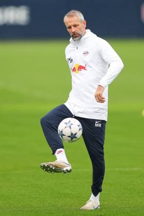 RB Leipzig training Championsleague Leipzig, 24 10 2023, training center at Cottaweg, season 2023 2024, UEFA Champions League , RB Leipzig final training before the match against Red Star Belgrade , In the picture coach Marco Rose ,