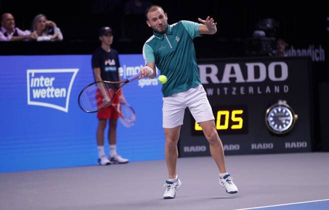 TENNIS - ATP, Tennis Herren Erste Bank Open VIENNA,AUSTRIA,24.OCT.23 - TENNIS - ATP World Tour, Erste Bank Open. Image shows Daniel Evans (GBR).  GEPAxpictures xWalterxLuger