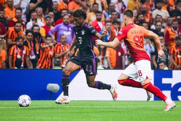 Kingsley Coman Muenchen 11 , Galatasaray Istanbul vs FC Bayern Muenchen, Football, Champions League, Group Stage, Season 2023 24, Matchday 3, 24 10 2023 Galatasaray Istanbul vs FC Bayern Muenchen, Football, Champions League, Group Stage, Season 2023 24, Matchday 3, 24 10 2023, Copyright: xEibner-Pressefoto JoergxNiebergax EP_EER