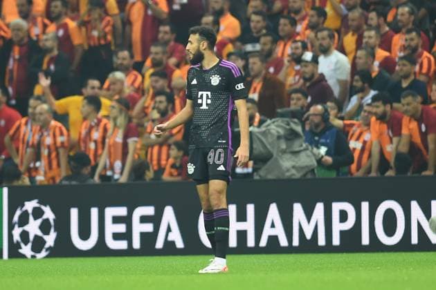 Noussair Mazraoui of Bayern Munchen during the UEFA Champions League match between Galatasaray A.S. and FC Bayern München at RAMS PARK Arena on October 24, 2023 in Istanbul, Turkey. Istanbul Turkey Copyright: xSeskimPhotox Gsaray-BMunich_241023 (48)