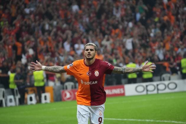 Galatasaray™s Mauro Icardi during Galatasaray - Bayern Munich UEFA Champions League Game at Rams Stadium in Istanbul, Turkey. 18108721