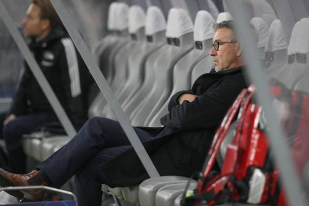 24 10 2023, xtgx, football, UEFA Champions League, 1 FC Union Berlin SSC Napoli emspor, v l Urs Fischer Union Berlin, coach DFL DFB REGULATES PROHIBIT ANY USE OF PHOTOGRAPHS as IMAGE SEQUENCES and or QUASI VIDEO Olympiastadion