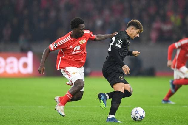 UEFA Champions League 1 FC Union Berlin vs SSC Napoli Berlin, 24 10 2023 David Datro Fofana 1 FC Union Berlin, 11 , Giovanni di Lorenzo SSC Napoli, 22 UEFA Champions Leaguel 1 FC Union Berlin vs SSC Napoli, Olympiastadion, Berlin, 24 10 2023 Copyright: xBEAUTIFULxSPORTS LucianoxLimax
