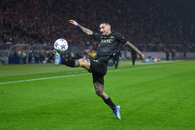 24 10 2023, Football, Champions League, Matchday 3, Season 2023 2024, 1 FC Union Berlin SSC Napoli, Matteo Politano SSC Napoli xRHR PHOTO TKx Copyright: RHR-FOTOx RHR-FOTO TK