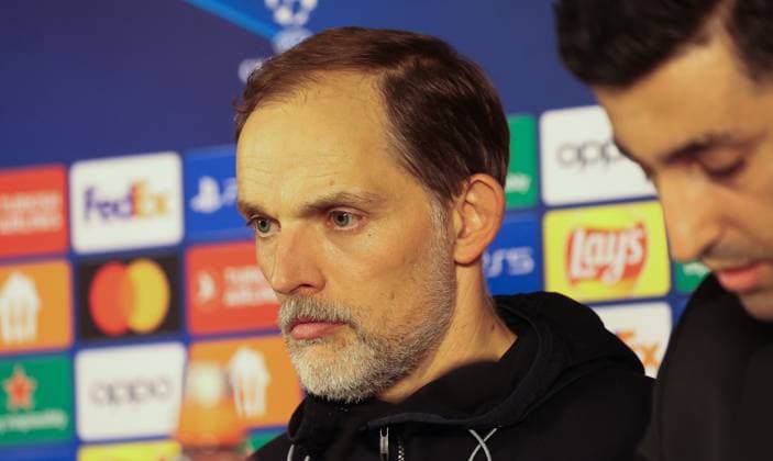 Thomas Tuchel, coach Muenchen, at the post-match press conference, Galatasaray Istanbul vs FC Bayern Muenchen, football, Champions League, group stage, season 2023 24, match day 3, 24 10 2023 Galatasaray Istanbul vs FC Bayern Muenchen, football, Champions League, group stage, season 2023 24, match day 3, 24 10 2023, Copyright: xEibner-Pressefoto JoergxNiebergax EP_EER
