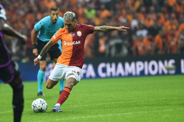 Lucas Torreira of Galatasaray during the UEFA Champions League match between Galatasaray A.S. and FC Bayern München at RAMS PARK Arena on October 24, 2023 in Istanbul, Turkey. Istanbul Turkey Copyright: xSeskimPhotox Gsaray-BMunich_241023 (191)