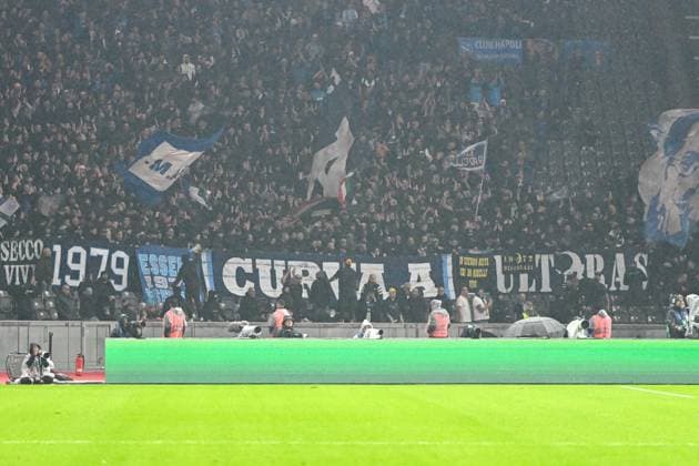 Football, Men, 2023 2024 season, UEFA Champions League Group C, Matchday 3 , 1 FC Union Berlin SSC Napoli, v l The fans of SSC Napoli, 24 10 2023, Copyright: xMatthiasxKochx