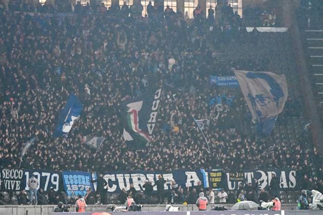 Football, Men, 2023 2024 season, UEFA Champions League Group C, Matchday 3 , 1 FC Union Berlin SSC Napoli, v l The fans of SSC Napoli, 24 10 2023, Copyright: xMatthiasxKochx