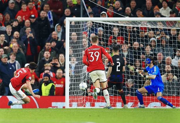 Sport Bilder des Tages EDITORIAL USE ONLY No use with unauthorised audio, video, data, fixture lists, club league logos or live services. Online in-match use limited to 120 images, no video emulation. No use in betting, games or single club league player publications. Manchester United, ManU v FC Copenhagen, UEFA Champions League, Group A, Football, Old Trafford, Manchester, UK - 24 Oct 2023 EDITORIAL USE ONLY No use with unauthorised audio, video, data, fixture lists, club league logos or live services. Online in-match use limited to 120 images, no video emulation. No use in betting, games or single club league player publications. Copyright: xMattxWest Shutterstockx 14161527aw