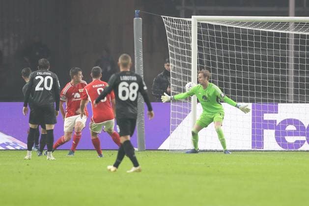24 10 2023, xtgx, football, UEFA Champions League, 1 FC Union Berlin SSC Napoli emspor, v l goal to 0 1 by Giacomo Raspadori Napoli, 81 DFL DFB REGULATES PROHIBIT ANY USE OF PHOTOGRAPHS as IMAGE SEQUENCES and or QUASI VIDEO Olympiastadion