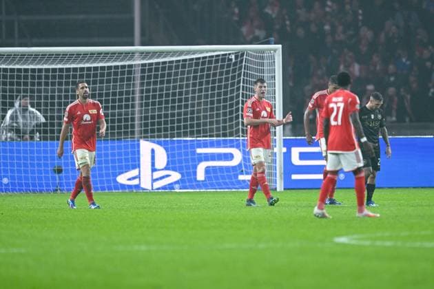 24 10 2023, Football, Champions League, Matchday 3, Season 2023 2024, 1 FC Union Berlin SSC Napoli, Christopher Trimmel Union Berlin , Robin Knoche Union Berlin xRHR PHOTO TKx Copyright: RHR-FOTOx RHR-FOTO TK