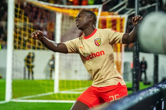 Naphaliss Mendy (RC Lens) FOOTBALL : RC Lens x PSV Eindhoven - Ligue des Champions - JournÃ e 3 - 24 10 2023 BaptisteAutissier Panoramic 