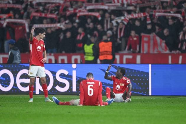24 10 2023, Football, Champions League, Matchday 3, Season 2023 2024, 1 FC Union Berlin SSC Napoli, b4 , Robin Gosens Union Berlin , Sheraldo Becker Union Berlin xRHR PHOTO TKx Copyright: RHR-FOTOx RHR-FOTO TK