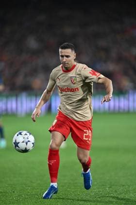 LENS, FRANCE - OCTOBER 24: Przemyslaw Frankowski of RC Lens during the UEFA Champions League match between RC Lens and PSV Eindhoven at Stade Bollaert-Delelis on October 24, 2023 in Lens, RC Lens v PSV Eindhoven: Group B - UEFA Champions League 2023 24 Copyright: xSebastianxFrej MBxMediax