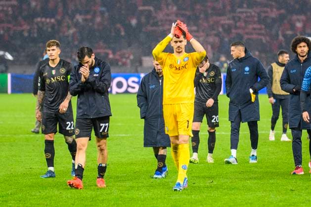v l Giovanni Di Lorenzo SSC Napoli, 22 , Khvicha Kvaratskhelia SSC Napoli, 77 , Alex Meret SSC Napoli, 1 , happy with 0 1 win, GER, 1 FC Union Berlin SSC Napoli, Football, Champions League, CH LEAGUE GROUP C, Matchday 3, UEFA, 23 24, 24 10 2023, DFL REGULATES PROHIBIT ANY USE OF PHOTOGRAPHS AS IMAGE SEQUENCES AND OR QUASI VIDEO, GER, 1 FC Union Berlin SSC Napoli, Football, Champions League, UEFA, 23 24, 24 10 2023, Berlin Copyright: xUwexKoch Eibner-Pressefotox EP_UKH