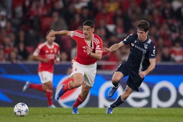 Sport Bilder des Tages SL Benfica v Real Sociedad: Group D - UEFA Champions League 2023 24 during the UEFA Champions League match between SL Benfica and Real Sociedad at Estadio do Lisboa e Benfica on October 24, 2023, in Lisbon, Portugal. Lisbon Estadio do Sport Lisboa e Benfica Lisbon Portugal RL_SLBvRSO_195 Copyright: xRicardoxLarreinax