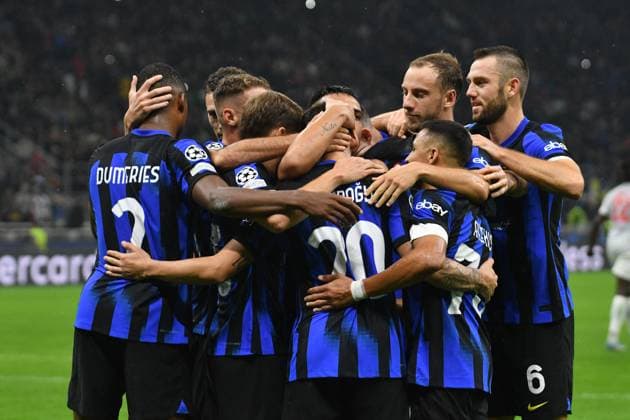 UEFA Champions League football match - Inter - FC Internazionale vs FC Salzburg Exultance Inter - Inter-Salisburgo - UEFA Champions League during Inter - FC Internazionale vs FC Salzburg, UEFA Champions League football match in Milan, Italy, October 24 2023 Milan Italy  Copyright: xIPAxSport ABACAx BRIPASport20231025_180 IPAxSport ABACAx BRIPASport20231025_180