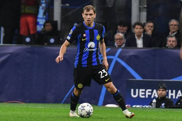 UEFA Champions League football match - Inter - FC Internazionale vs FC Salzburg Barella (Inter) - - Inter-Salisburgo - UEFA Champions League during Inter - FC Internazionale vs FC Salzburg, UEFA Champions League football match in Milan, Italy, October 24 2023 Milan Italy  Copyright: xIPAxSport ABACAx BRIPASport20231025_186 IPAxSport ABACAx BRIPASport20231025_186