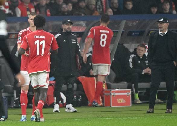 Football, Men, 2023 2024 season, UEFA Champions League Group C, Matchday 3 , 1 FC Union Berlin SSC Napoli 0 1 , v l Kevin Behrens 1 FC Union Berlin , David Datro Fofana 1 FC Union , coach Urs Fischer 1 FC Union , 24 10 2023, Copyright: xMatthiasxKochx