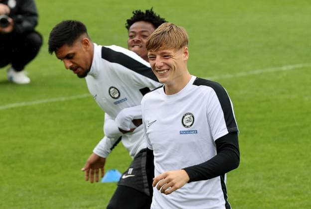 SOCCER - UEFA EL, Sturm vs Atalanta, preview GRAZ,AUSTRIA,25.OCT.23 - SOCCER - UEFA Europa League, SK Sturm Graz vs Atlanta Bergamo Calcio, preview, training Sturm. Image shows Alexander Prass (Sturm).  GEPAxpictures xHansxOberlaender