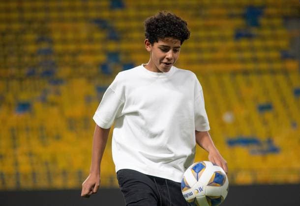AFC Champions League 2023-24 MD3 Cristiano Jr walks the pitch after the Match Day 3 of the AFC Champions League 2023-24 Group E between Al-Nassr FC (KSA) and Al Duhail SC (QAT) at Al Awwal Park on October 24, 2023 in Riyadh, Saudi Arabia. Riyadh Al Awwal Park Saudi Arabia  Copyright: xVictorxFrailex 2023.10.24_PSI03253.GS.MD3_VFR_9997