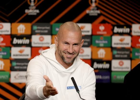 SOCCER - UEFA EL, Sturm vs Atalanta, preview GRAZ,AUSTRIA,25.OCT.23 - SOCCER - UEFA Europa League, SK Sturm Graz vs Atalanta Bergamo Calcio, preview, press conference, PK, Pressekonferenz Sturm. Image shows head coach Christian Ilzer (Sturm).  GEPAxpictures xHansxOberlaender
