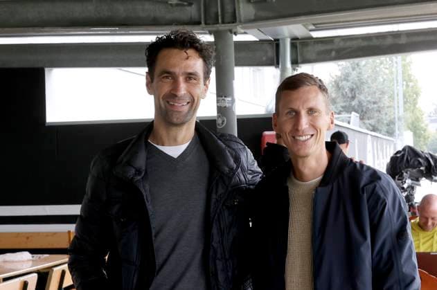 SOCCER - UEFA EL, Sturm vs Atalanta, preview GRAZ,AUSTRIA,25.OCT.23 - SOCCER - UEFA Europa League, SK Sturm Graz vs Atalanta Bergamo Calcio, preview, training Sturm. Image shows Peter Hlinka and Florian Klein  GEPAxpictures xHansxOberlaender