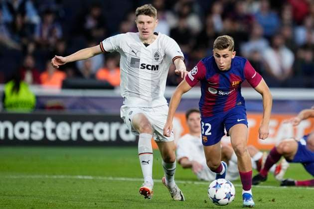 FC Barcelona, Barca v FC Shakhtar Donetsk: Group H - UEFA Champions League 2023 24 Fermin Lopez attacking midfield of Barcelona and Spain in action during the UEFA Champions League match between FC Barcelona and FC Shakhtar Donetsk at Estadi Olimpic Lluis Companys on October 25, 2023 in Barcelona, Spain. Barcelona Spain  Copyright: xJosexBretonx originalFilename:breton-fcbarcel231025_npJdk.jpg