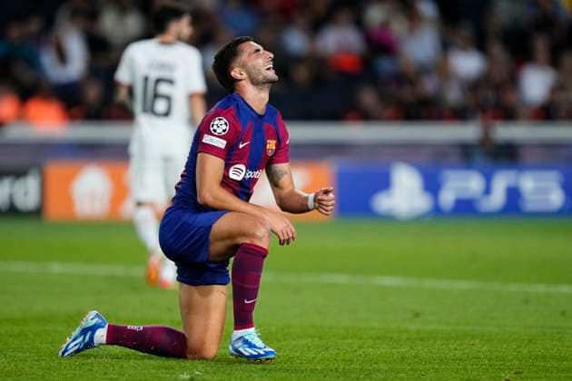 FC Barcelona, Barca v FC Shakhtar Donetsk: Group H - UEFA Champions League 2023 24 Ferran Torres left winger of Barcelona and Spain lament a failed occasion during the UEFA Champions League match between FC Barcelona and FC Shakhtar Donetsk at Estadi Olimpic Lluis Companys on October 25, 2023 in Barcelona, Spain. Barcelona Spain  Copyright: xJosexBretonx originalFilename:breton-fcbarcel231025_np56f.jpg