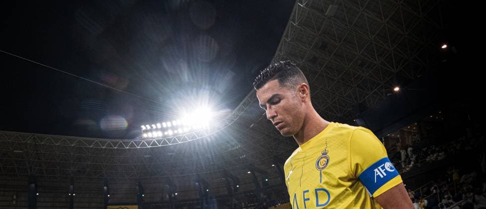 AFC Champions League 2023-24 MD3 Cristiano Ronaldo of Al-Nassr FC enter the field prior the Match Day 3 of the AFC Champions League 2023-24 Group E between Al-Nassr FC (KSA) and Al Duhail SC (QAT) at Al Awwal Park on October 24, 2023 in Riyadh, Saudi Arabia. Riyadh Al Awwal Park Saudi Arabia  Copyright: xVictorxFrailex 2023.10.24_PSI03253.GS.MD3_VFR_4700
