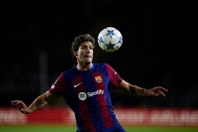 FC Barcelona, Barca v FC Shakhtar Donetsk: Group H - UEFA Champions League 2023 24 Marcos Alonso left-back of Barcelona and Spain during the UEFA Champions League match between FC Barcelona and FC Shakhtar Donetsk at Estadi Olimpic Lluis Companys on October 25, 2023 in Barcelona, Spain. Barcelona Spain  Copyright: xJosexBretonx originalFilename:breton-fcbarcel231025_npdXN.jpg