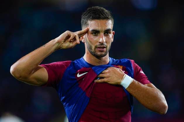 ESP: FC Barcelona, Barca FC Shakhtar Donestz. UEFA Champions League match, Group H, date 3 Ferran Torres of FC Barcelona celebrates his goal during the UEFA Champions League match, Group H, between FC Barcelona and FC Shakhtar Donestz played at Lluis Companys Stadium on October 25, 2023 in Barcelona, Spain. kpng Copyright: xSergioxRuizx xPRESSINPHOTOx PS_231025_022