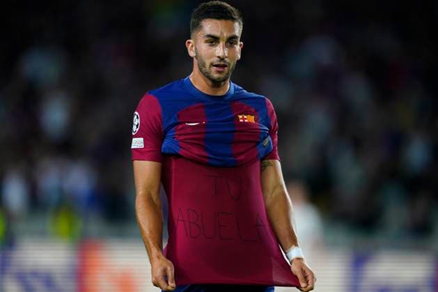ESP: FC Barcelona, Barca FC Shakhtar Donestz. UEFA Champions League match, Group H, date 3 Ferran Torres of FC Barcelona celebrates his goal during the UEFA Champions League match, Group H, between FC Barcelona and FC Shakhtar Donestz played at Lluis Companys Stadium on October 25, 2023 in Barcelona, Spain. kpng Copyright: xSergioxRuizx xPRESSINPHOTOx PS_231025_026