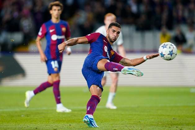 ESP: FC Barcelona, Barca FC Shakhtar Donestz. UEFA Champions League match, Group H, date 3 Ferran Torres of FC Barcelona scores his goal during the UEFA Champions League match, Group H, between FC Barcelona and FC Shakhtar Donestz played at Lluis Companys Stadium on October 25, 2023 in Barcelona, Spain. kpng Copyright: xSergioxRuizx xPRESSINPHOTOx PS_231025_020