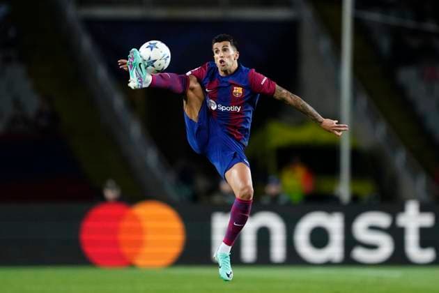 FC Barcelona, Barca v FC Shakhtar Donetsk: Group H - UEFA Champions League 2023 24 Joao Cancelo right-back of Barcelona and Portugal controls the ball during the UEFA Champions League match between FC Barcelona and FC Shakhtar Donetsk at Estadi Olimpic Lluis Companys on October 25, 2023 in Barcelona, Spain. Barcelona Spain  Copyright: xJosexBretonx originalFilename:breton-fcbarcel231025_npsEv.jpg