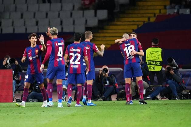 Editorial use only FC Barcelona, Barca - FC Shakhtar Donestz, UEFA Champions League match, Group H, date 3. Football, Lluis Companys Stadium, Barcelona, Spain - 25 Oct 2023 Editorial use only  Copyright: xBaguxBlanco Shutterstockx 14166580w