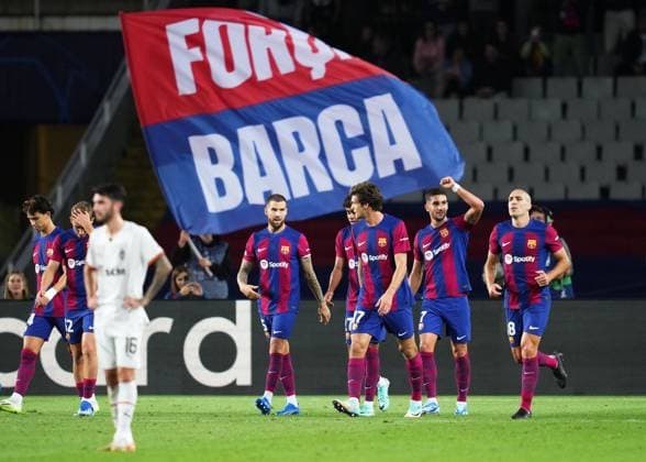 Editorial use only FC Barcelona, Barca - FC Shakhtar Donestz, UEFA Champions League match, Group H, date 3. Football, Lluis Companys Stadium, Barcelona, Spain - 25 Oct 2023 Editorial use only  Copyright: xBaguxBlanco Shutterstockx 14166580s