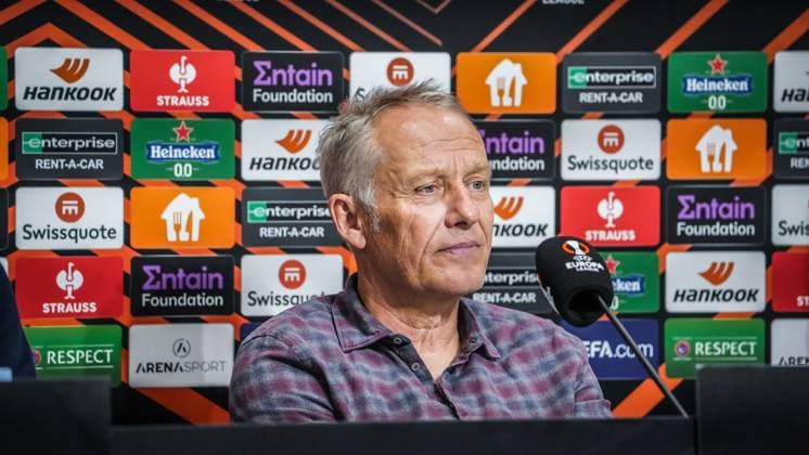 Football, EL, SC Freiburg, Press conference