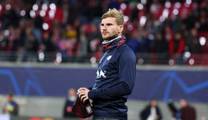 RB Leipzig Red Star Belgrade Champions League Leipzig, 25 10 2023, Red Bull Arena, Football , UEFA Champions League, Group G , Matchday 3, RB Leipzig vs Red Star Belgrade , Pictured Timo Werner 11, RB Leipzig , Photo intended for editorial use only , UEFA regulations prohibit any use of photographs as image sequences and or quasi video ,