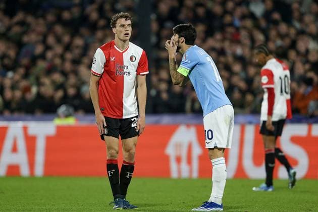 ROTTERDAM, 25-10-2023, Stadium de Kuip, UEFA Champions League, 2023 2024, Group stage, Feyenoord - Lazio, Lazio Roma player Luis Alberto Feyenoord - Lazio  x22894897x Copyright: