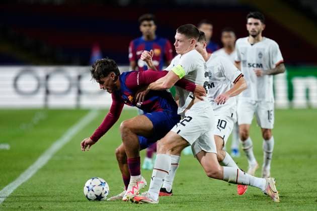 FC Barcelona, Barca v FC Shakhtar Donetsk: Group H - UEFA Champions League 2023 24 Marc Guiu Centre-Forward of Barcelona and Spain during the UEFA Champions League match between FC Barcelona and FC Shakhtar Donetsk at Estadi Olimpic Lluis Companys on October 25, 2023 in Barcelona, Spain. Barcelona Spain  Copyright: xJosexBretonx originalFilename:breton-fcbarcel231025_np9Yj.jpg