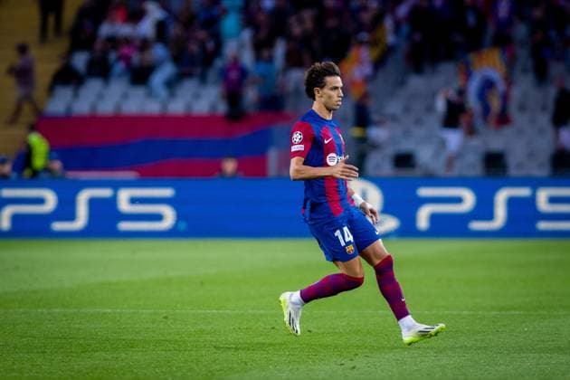 October 25, 2023, BARCELONA, BARCELONA, SPAIN: Joao Felix of FC Barcelona, Barca in action during the UEFA Champions League, Group H, football match played between FC Barcelona and Shakhtar Donetsk at Estadio Olimpico de Montjuic on October 25, 2023, in Barcelona, Spain. BARCELONA SPAIN - ZUMAa181 20231025_zaa_a181_047 Copyright: xMarcxGrauperaxAlomax
