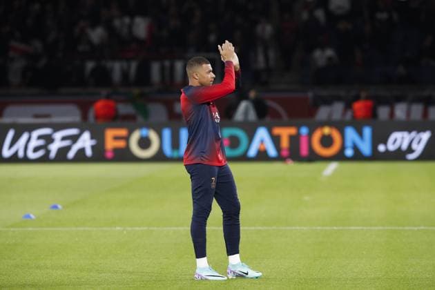Kylian Mbappe (PSG) FOOTBALL : Paris Saint Germain Vs Milan AC - Ligue des Champions - 25 10 2023 MichaelBaucher Panoramic 