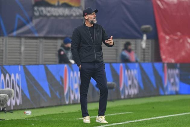 Football, Men, 2023 2024 season, UEFA Champions League Group G, Matchday 3 , RB Leipzig FK Red Star Belgrade, v l coach Marco Rose RB Leipzig gestures, 25 10 2023, Copyright: xSebastianxRäppold MatthiasxKochx