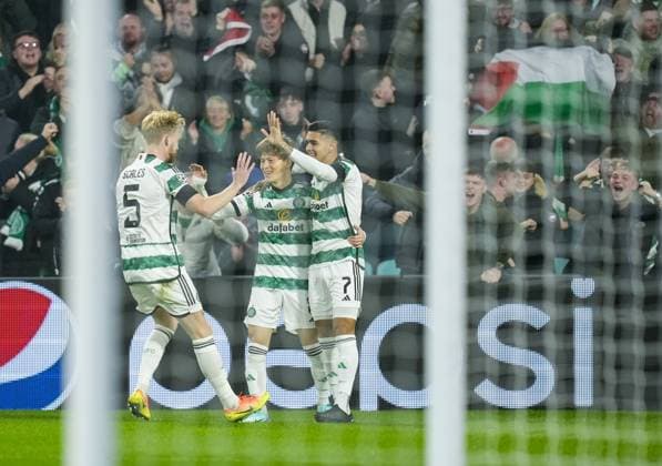 EDITORIAL USE ONLY No use with unauthorised audio, video, data, fixture lists, club league logos or live services. Online in-match use limited to 120 images, no video emulation. No use in betting, games or single club league player publications. Celtic v Atletico Madrid, UEFA Champions League, Group E, Football, Celtic Park, Glasgow, UK - 25 Oct 2023 EDITORIAL USE ONLY No use with unauthorised audio, video, data, fixture lists, club league logos or live services. Online in-match use limited to 120 images, no video emulation. No use in betting, games or single club league player publications. Copyright: xStuartxWallace Shutterstockx 14164178l