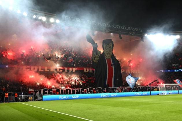 Db Parigi 25 10 2023 - Champions League Paris Saint Germain-Milan foto Daniele Buffa Image nella foto: coreografia tifosi Paris Saint Germain 