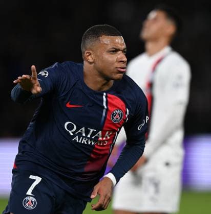 Db Parigi 25 10 2023 - Champions League Paris Saint Germain-Milan foto Daniele Buffa Image nella foto: esultanza gol Kylian Mbappe™ 